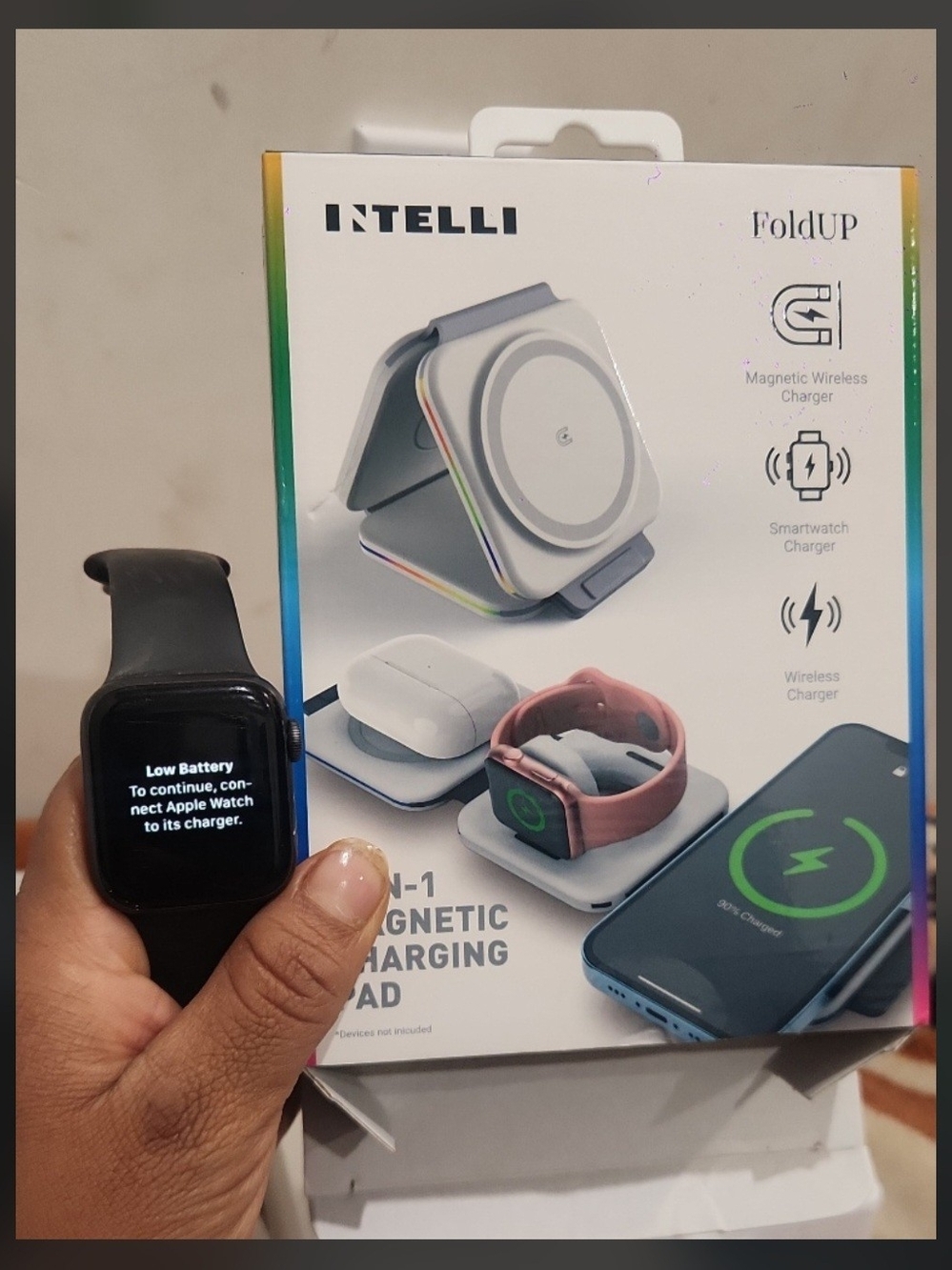 Apple Black Sport Band Smartwatch with Digital Crown - Picture 4 of 4